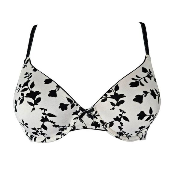 dark coquette floral bow bra - Picture 2 of 3